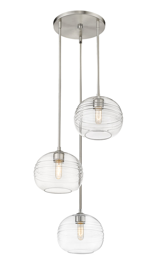 Harmony 3-Light Chandelier in Brushed Nickel Finish
